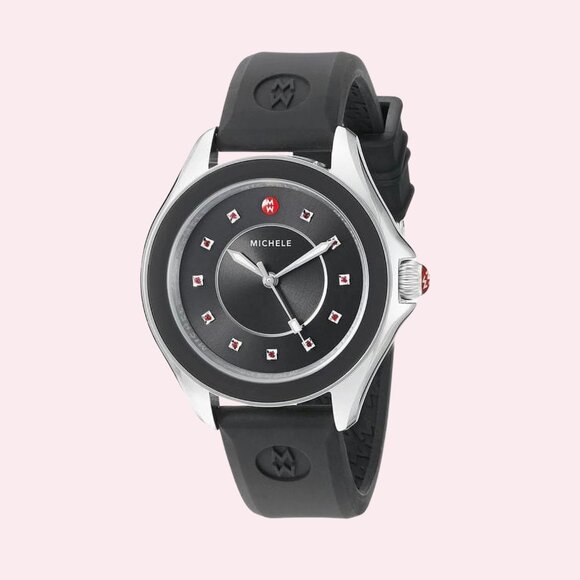 NWT - Michele ‘Cape’ Black Watch Silicone MWW27A000006